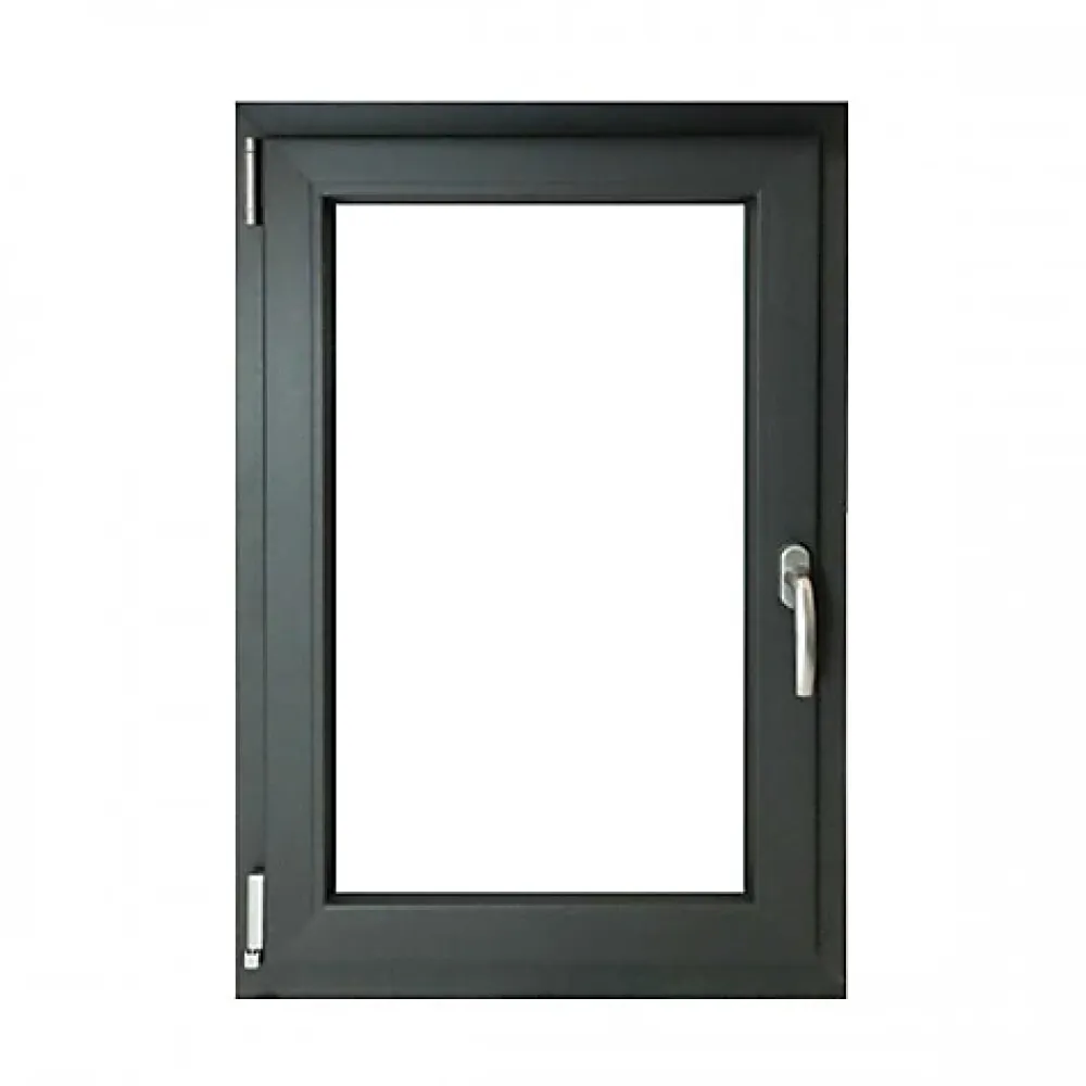 Gefradis Fenêtre Pvc<Fenêtre PVC 1 vantail H 95 x L 60 cm OB anthracite pour pose en neuf - tirant gauche