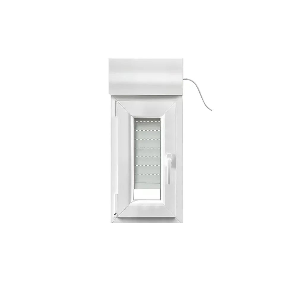 GoodHome Fenêtre Pvc<Fenêtre PVC 1 vantail oscillo-battant + volet roulant électrique blanc - l.40 x h.75 cm, tirant gauche