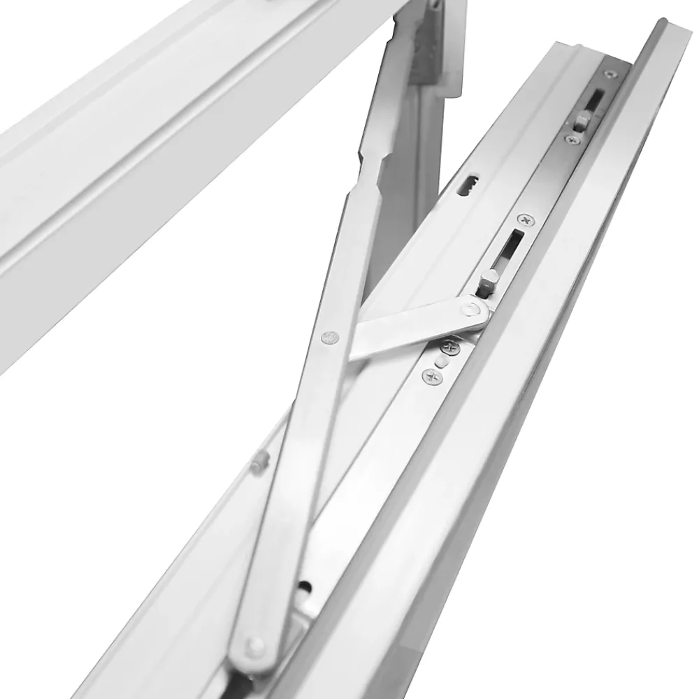 GoodHome Fenêtre Pvc<Fenêtre PVC 1 vantail oscillo-battant + volet roulant électrique blanc - l.60 x h.75 cm, tirant droit