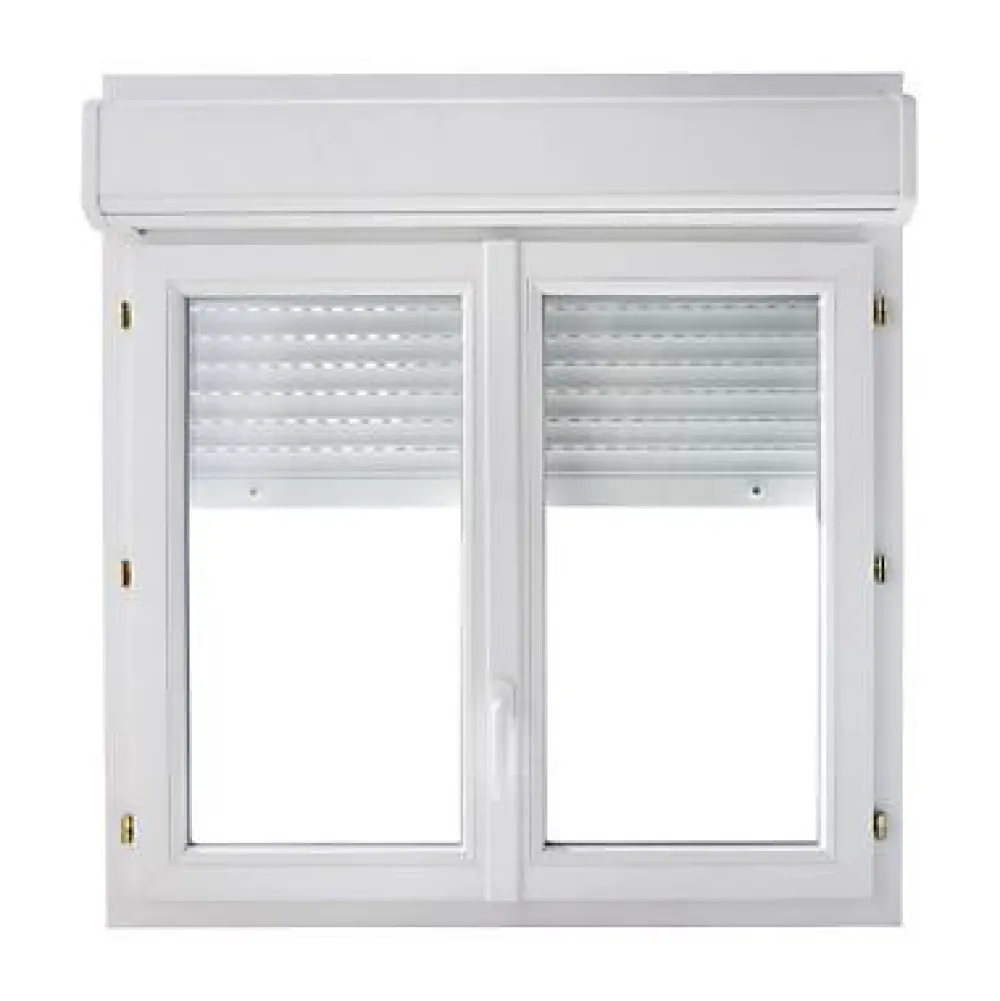 Fenêtre Pvc<Fenêtre PVC 2 vantaux + volet roulant - l.100 x h.175 cm, tirant droit
