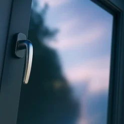 Gefradis Fenêtre PVC 2 vantaux H 145 x L 140 cm OB anthracite pour pose en neuf avec poignée- Fenêtre Pvc