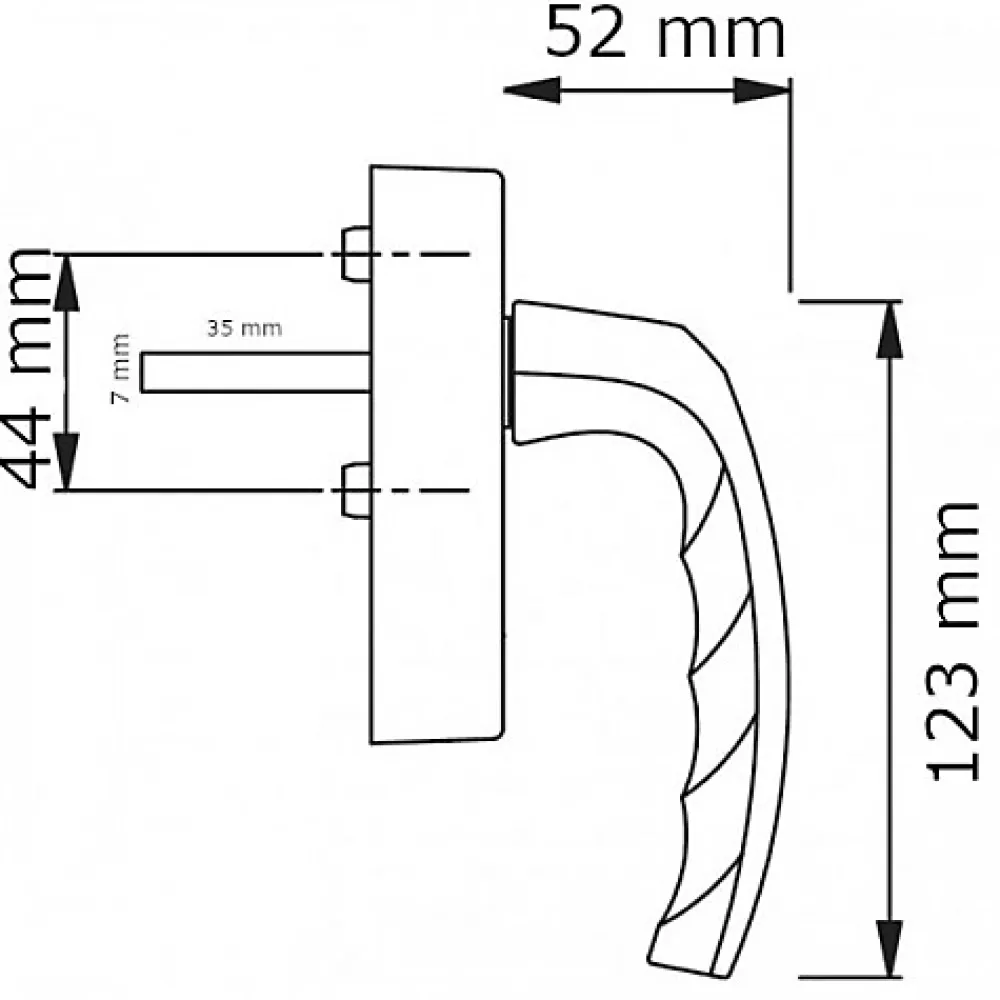 Gefradis Fenêtre PVC 2 vantaux H 115 x L 140 cm OB anthracite pour pose en neuf avec poignée- Fenêtre Pvc