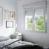 GoodHome Fenêtre Pvc<Fenêtre PVC 2 vantaux oscillo-battant + volet roulant électrique blanc - 100 x h.155 cm