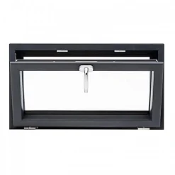 Gefradis Fenêtre Pvc<Fenêtre PVC abattant 1 vantail anthracite H 45 x L 60 cm avec poignée pour pose en neuf