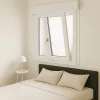 Gefradis Fenêtre Pvc<Fenêtre PVC avec volet roulant manivelle PVC H 135 x L 140 cm 2 vantaux pour pose en neuf