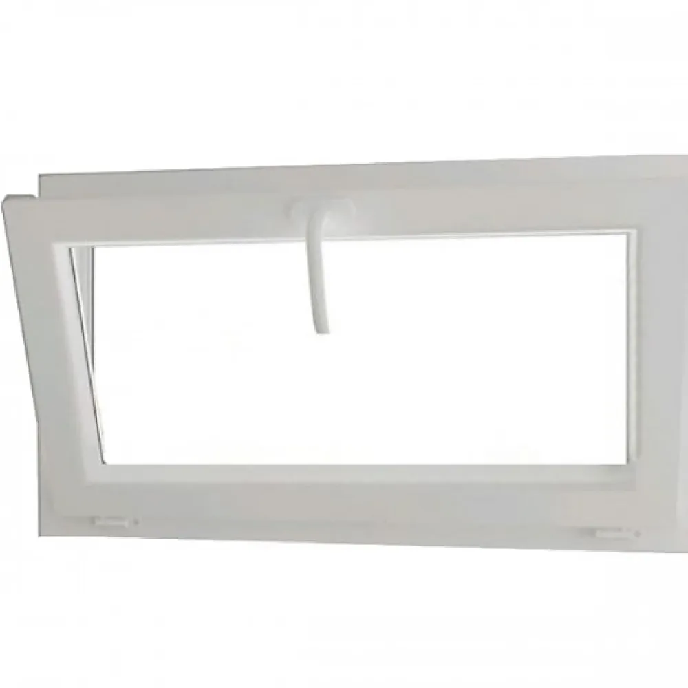 Gefradis Fenêtre PVC blanc 1 vantail abattant hors tout H 46 x L 66 cm pour pose rénovation- Fenêtre Pvc
