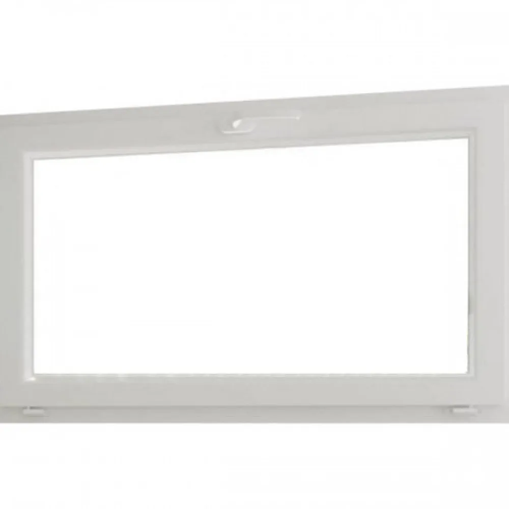 Gefradis Fenêtre PVC blanc 1 vantail abattant hors tout H 46 x L 66 cm pour pose rénovation- Fenêtre Pvc