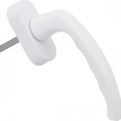 Gefradis Fenêtre PVC blanc 1 vantail hors tout H 61 x L 46 cm ouverture française verre brouillé pour pose rénovation - tirant droit- Fenêtre Pvc