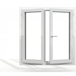 Gefradis Fenêtre Pvc<Fenêtre PVC blanc 2 vantaux hors tout H 106 x L 126 cm oscillo battant pour pose rénovation