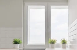 3 in 1 Fenêtre PVC deux cadres double ouvrant RAL 9016 ( L.: 197 cm x H.: 180 cm)- Fenêtre Pvc