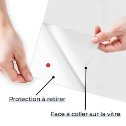 Film Occultant Pour Vitrage<Film adhésif anti-regard mat translucide pour extérieur - 50 cm x 0.5 m - en Rouleau - DIMEXACT