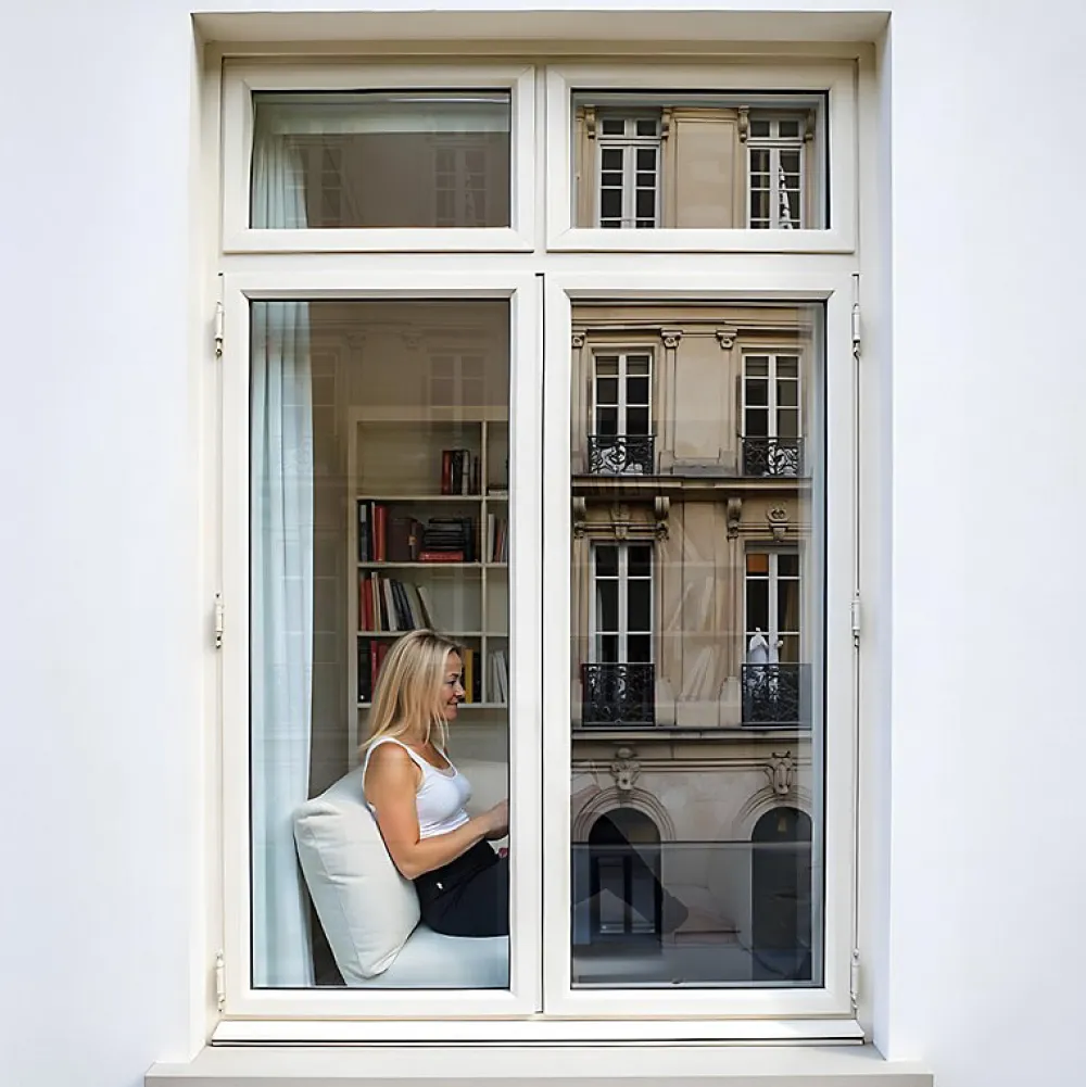 Film anti regard pour fenêtre à petit vitrage vis-à-vis proche - alu foncé et noir - 152 cm x 2 m - en Rouleau - DIMEXACT- Film Occultant Pour Vitrage
