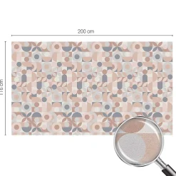 Wallfluent Film Occultant Pour Vitrage<Film décoratif pour vitre 200x116 cm de protection d'intimité Mosaïque Abstraite 1 rol.