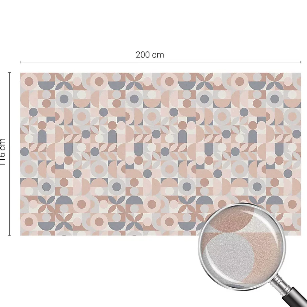 Wallfluent Film Occultant Pour Vitrage<Film décoratif pour vitre 200x116 cm de protection d'intimité Mosaïque Abstraite 1 rol.