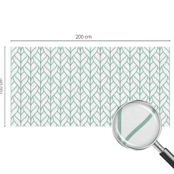 Wallfluent Film décoratif pour vitre 200x100 cm Protège efficacement l'intimité Symétrie Des Plantes 1 rol.- Film Occultant Pour Vitrage