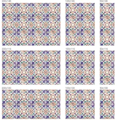 Wallfluent Film décoratif pour vitre 50x100 cm de protection d'intimité Mosaïques Colorées 1 rol.- Film Occultant Pour Vitrage