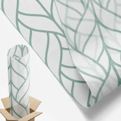 Wallfluent Film Occultant Pour Vitrage<Film décoratif pour vitre 200x116 cm Protège efficacement l'intimité Symétrie Des Plantes 1 rol.