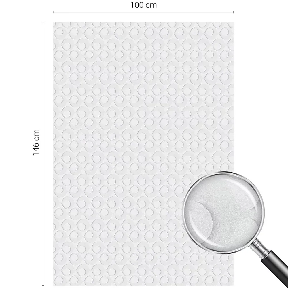 Wallfluent Film Occultant Pour Vitrage<Film décoratif pour vitre 100x146 cm décoratif vitrail Formes Géométriques 1 rol.