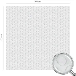 Wallfluent Film Occultant Pour Vitrage<Film décoratif pour vitre 100x100 cm décoratif vitrail Formes Géométriques 1 rol.
