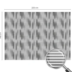 Wallfluent Film décoratif pour vitre 200x146 cm décoratif vitrail Grille Graphique 1 rol.- Film Occultant Pour Vitrage