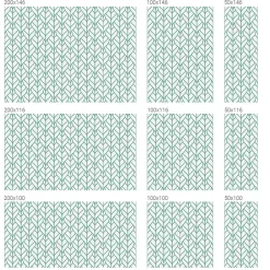 Wallfluent Film décoratif pour vitre 50x100 cm Protège efficacement l'intimité Symétrie Des Plantes 1 rol.- Film Occultant Pour Vitrage