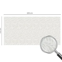 Wallfluent Film Ddépoli Autoadhésif 200x100 cm de protection d'intimité Élégance Feuillue 1 rol.- Film Occultant Pour Vitrage