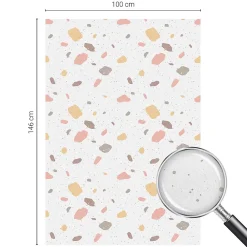 Wallfluent Film Occultant Pour Vitrage<Film Ddépoli Autoadhésif 100x146 cm de protection d'intimité Terrazzo Abstrait 1 rol.