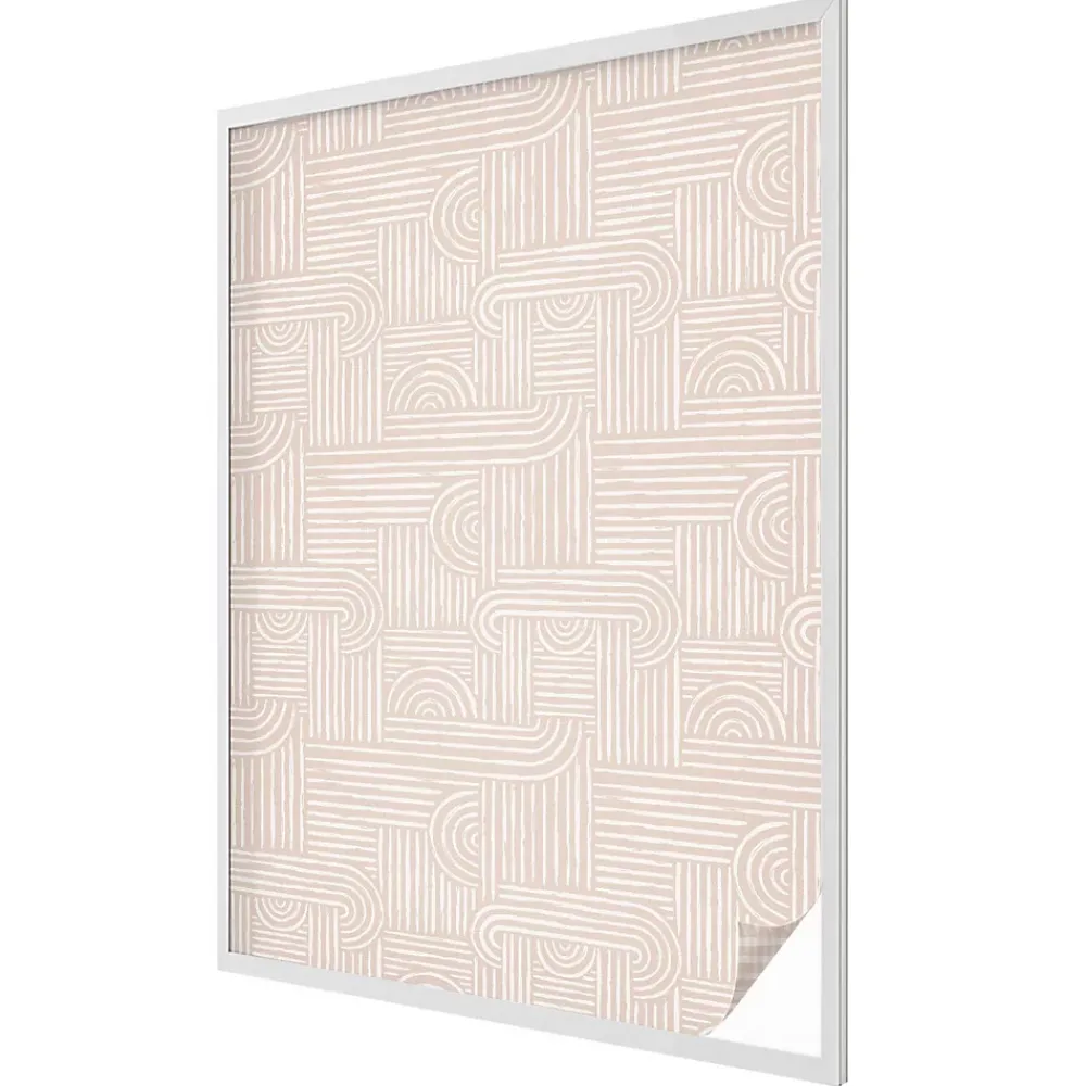 Wallfluent Film Ddépoli Autoadhésif 100x146 cm Protège efficacement l'intimité Motif Géométrique 1 rol.- Film Occultant Pour Vitrage