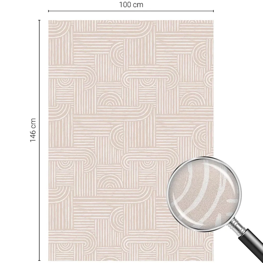 Wallfluent Film Ddépoli Autoadhésif 100x146 cm Protège efficacement l'intimité Motif Géométrique 1 rol.- Film Occultant Pour Vitrage