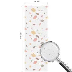 Wallfluent Film Occultant Pour Vitrage<Film Ddépoli Autoadhésif 50x146 cm de protection d'intimité Terrazzo Abstrait 1 rol.