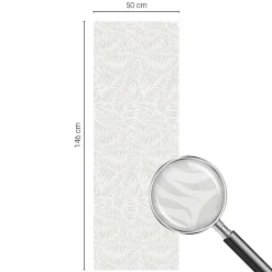 Wallfluent Film Occultant Pour Vitrage<Film Ddépoli Autoadhésif 50x146 cm de protection d'intimité Élégance Feuillue 1 rol.