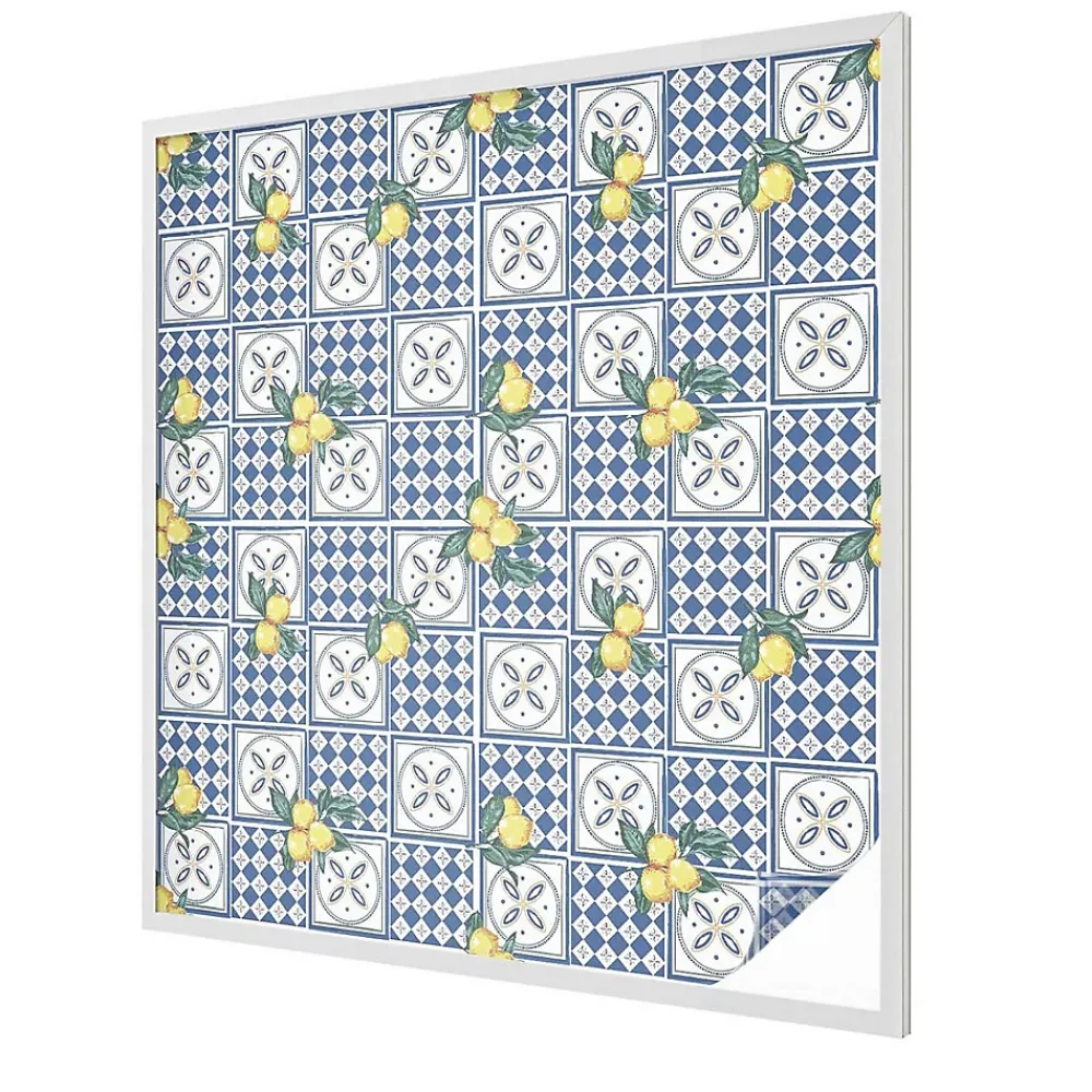 Wallfluent Film Ddépoli Autoadhésif 100x100 cm de protection d'intimité Motif Citron 1 rol.- Film Occultant Pour Vitrage