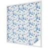 Wallfluent Film dépoli blanc adhésif 100x100 cm décoratif vitrail Fleurs À L'aquarelle 1 rol.- Film Occultant Pour Vitrage