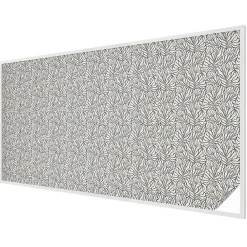 Wallfluent Film dépoli blanc adhésif 200x116 cm décoratif vitrail Feuilles Fleurs 1 rol.- Film Occultant Pour Vitrage