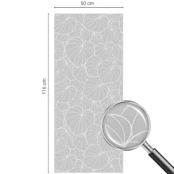 Wallfluent Film Occultant Pour Vitrage<Film dépoli blanc adhésif 50x116 cm décoratif vitrail Élégance Feuillue 1 rol.