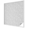 Wallfluent Film dépoli blanc adhésif 100x100 cm décoratif vitrail Élégance Feuillue 1 rol.- Film Occultant Pour Vitrage