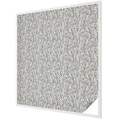 Wallfluent Film Occultant Pour Vitrage<Film dépoli blanc adhésif 100x116 cm décoratif vitrail Feuilles Fleurs 1 rol.