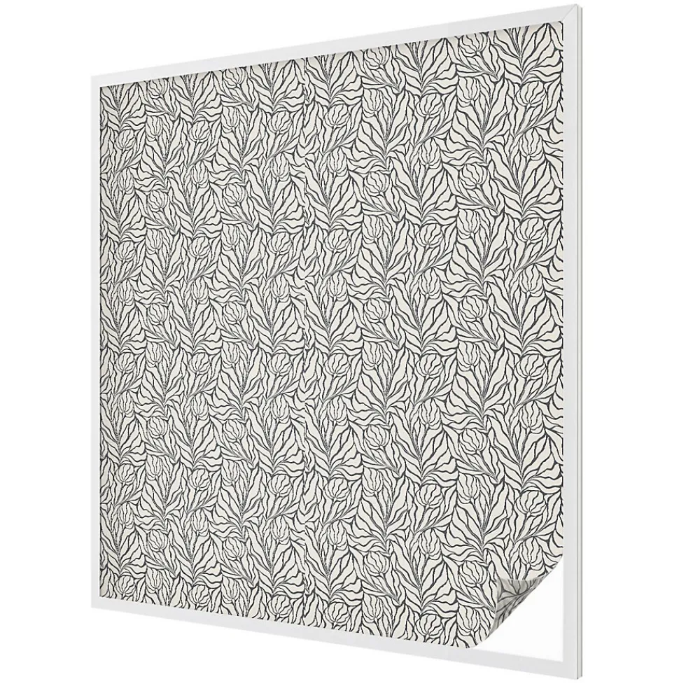 Wallfluent Film Occultant Pour Vitrage<Film dépoli blanc adhésif 100x116 cm décoratif vitrail Feuilles Fleurs 1 rol.