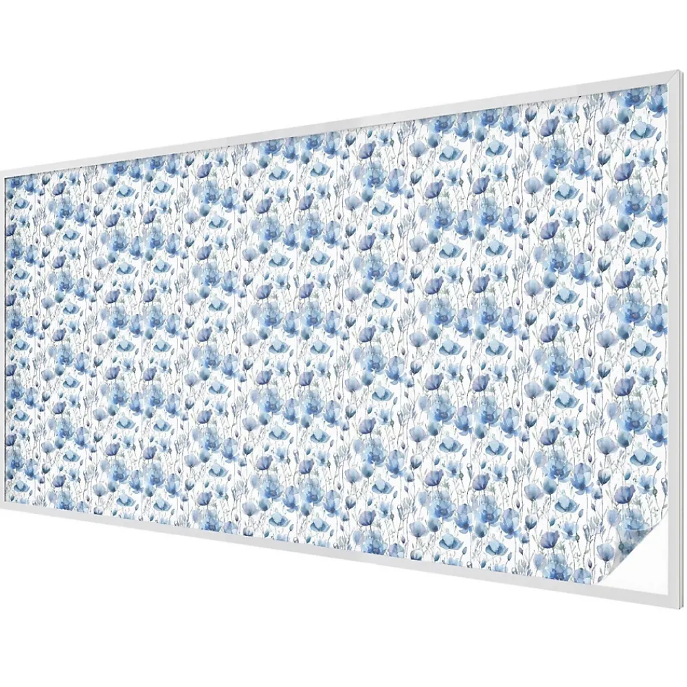 Wallfluent Film Occultant Pour Vitrage<Film dépoli blanc adhésif 200x116 cm décoratif vitrail Fleurs À L'aquarelle 1 rol.