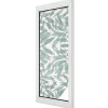 Wallfluent Film dépoli blanc adhésif 50x146 cm de protection d'intimité Feuilles Vertes 1 rol.- Film Occultant Pour Vitrage