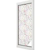 Wallfluent Film dépoli blanc adhésif 50x146 cm d'Intimité pour Fenêtre Rayures Prairie Fleurie 1 rol.- Film Occultant Pour Vitrage