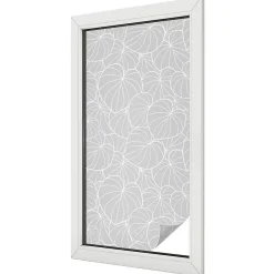 Wallfluent Film dépoli blanc adhésif 50x100 cm décoratif vitrail Élégance Feuillue 1 rol.- Film Occultant Pour Vitrage