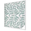 Wallfluent Film dépoli blanc adhésif 100x116 cm de protection d'intimité Feuilles Vertes 1 rol.- Film Occultant Pour Vitrage