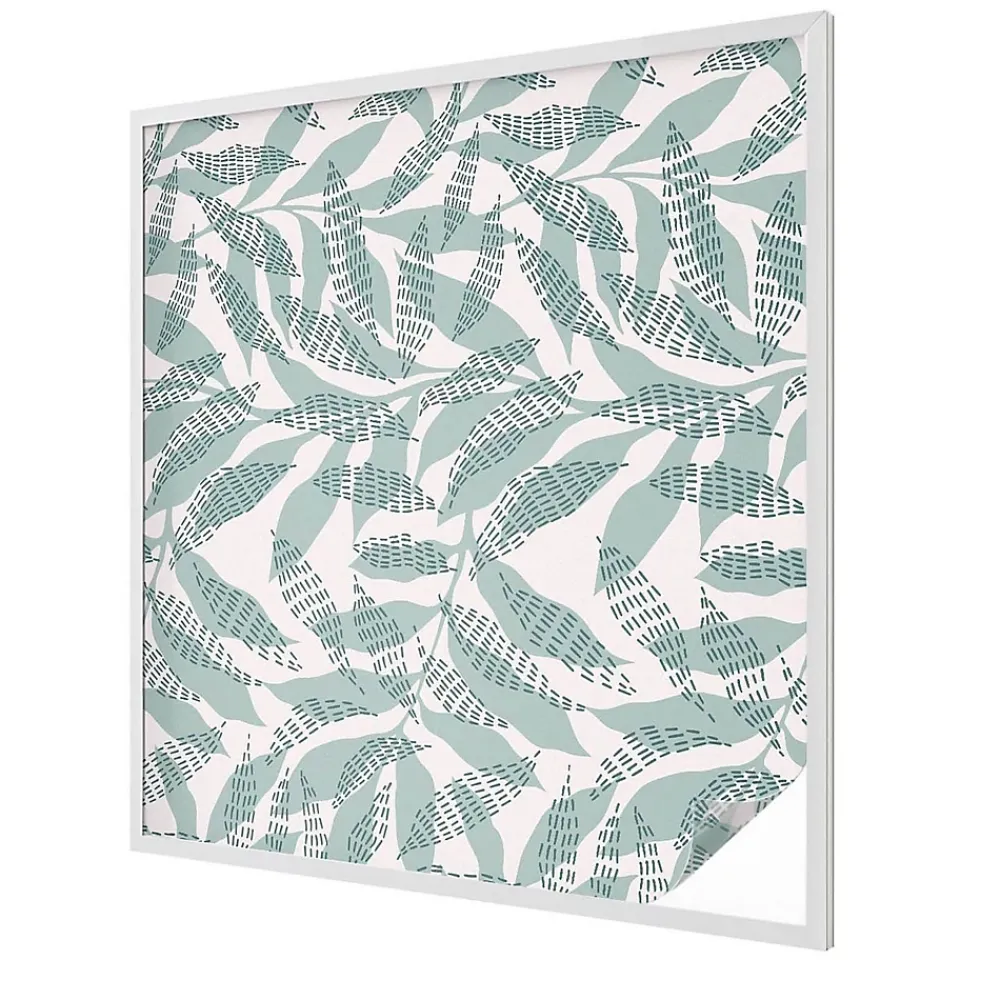 Wallfluent Film Occultant Pour Vitrage<Film dépoli blanc adhésif 100x100 cm de protection d'intimité Feuilles Vertes 1 rol.