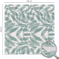 Wallfluent Film Occultant Pour Vitrage<Film dépoli blanc adhésif 100x100 cm de protection d'intimité Feuilles Vertes 1 rol.