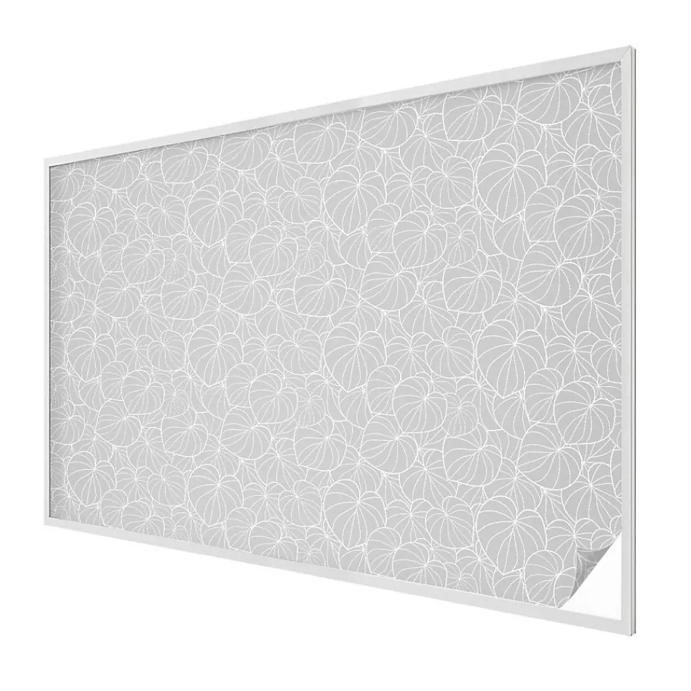 Wallfluent Film dépoli blanc adhésif 200x146 cm décoratif vitrail Élégance Feuillue 1 rol.- Film Occultant Pour Vitrage