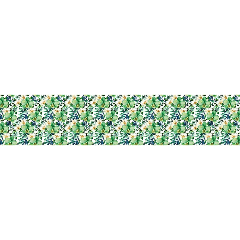 Ambiance Sticker Film Occultant Pour Vitrage<Film Fenêtre Anti Regard Occultant - ORCHIDÉE VERTE XL - Stickers pour Vitres & Porte de Douche - 40X200cm