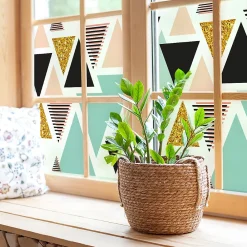 Ambiance Sticker Film Occultant Pour Vitrage<Film Fenêtre Anti Regard Occultant - TRIANGLES SCANDINAVES - Stickers pour Vitres & Porte de Douche - 40x100cm