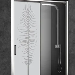 Ambiance Sticker Film Occultant Pour Vitrage<Film Fenêtre Anti Regard Occultant - PLUME - Stickers Autocollant Brise-Vue pour Vitre & Porte de Douche - 120x35cm