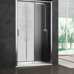Ambiance Sticker Film Occultant Pour Vitrage<Film Fenêtre Anti Regard Occultant - PLUME - Stickers Autocollant Brise-Vue pour Vitre & Porte de Douche - 120x35cm